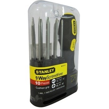 百偉五金工具史丹利10件套換頭多用螺絲刀(62-511-22) 專(zhuān)業(yè)之選，匠心之作